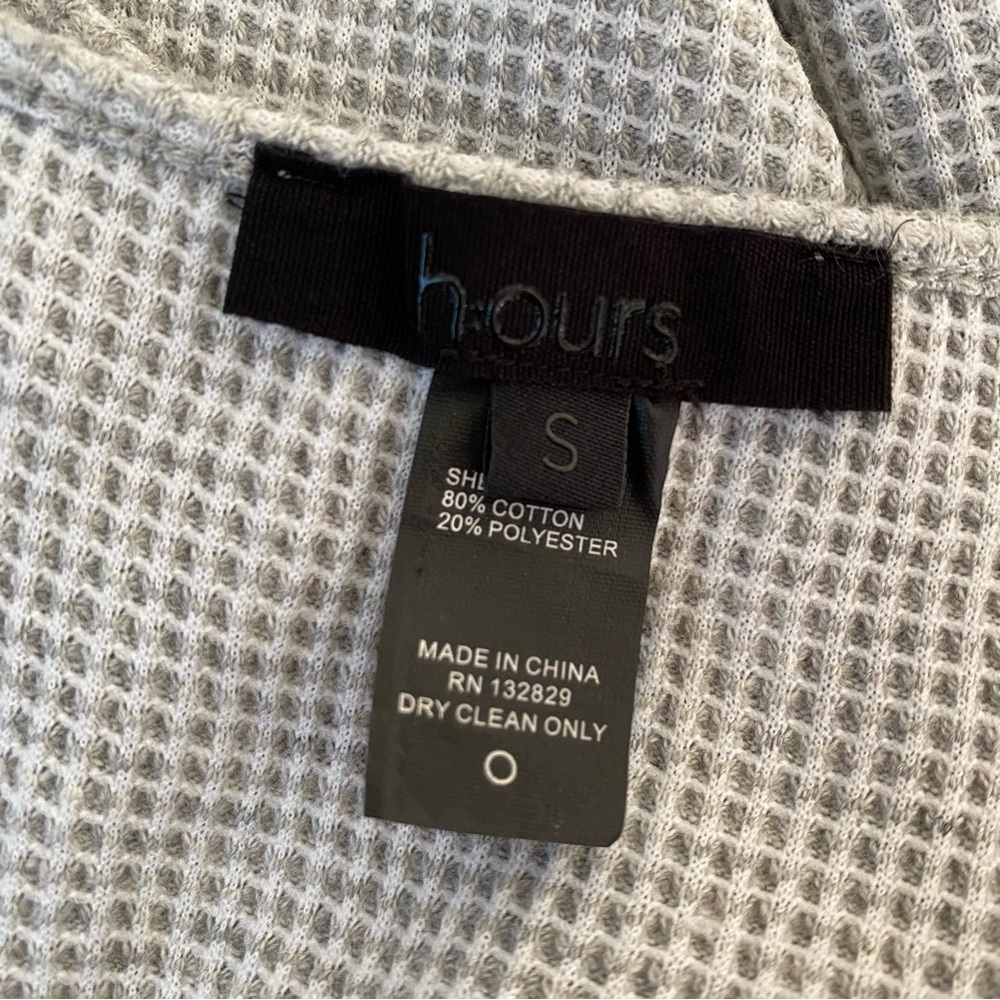 H:ours Racer gray waffle knit racerback bodycon mini dress - Picture 9 of 10